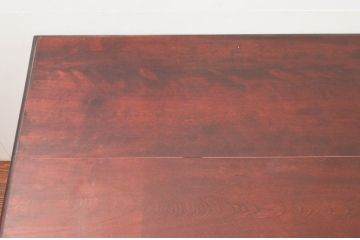 中古　松本民芸家具　重厚でクラシックなデザインがステキなM型両袖机(両袖デスク、ワークデスク、在宅用、在宅ワーク用)(定価約72万円)(R-078147)