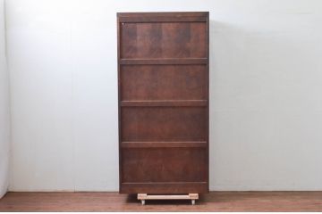 中古　北海道民芸家具　希少な廃版品!!　OM176　落ち着いた佇まいが魅力的な玄関棚(下駄箱、シューズボックス、キャビネット、収納棚)(R-078149)