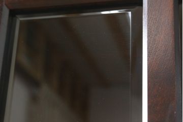 中古　北海道民芸家具　和洋どちらのお部屋にも馴染むブックケース(本箱、書棚、収納棚、戸棚、キャビネット、飾り棚)(R-078150)