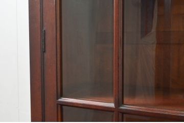 和製ビンテージ　松本民芸家具　洗練されたシックなデザインが魅力のE型書棚(ブックケース、本箱、飾り棚、キャビネット、収納棚、戸棚、ヴィンテージ)(定価約79万円)(R-078152)