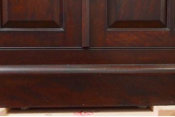和製ビンテージ　松本民芸家具　洗練されたシックなデザインが魅力のE型書棚(ブックケース、本箱、飾り棚、キャビネット、収納棚、戸棚、ヴィンテージ)(定価約79万円)(R-078152)