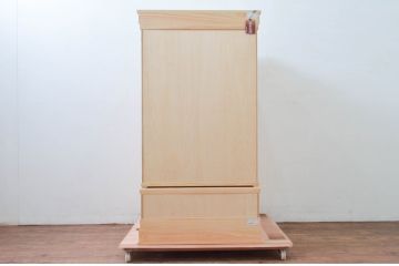 新品未使用品　中古　40号　ヒノキ材　ナチュラルな風合いが魅力的な神徒用仏壇(ご神徒壇、御霊舎、みたまや、祭壇宮、さいだんみや)(定価約36万円)(R-078155)