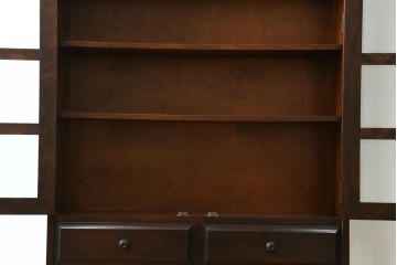中古　北海道民芸家具　和洋どちらのお部屋にも馴染むブックケース　(R-078156)