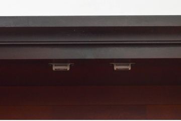 中古　北海道民芸家具　和洋どちらのお部屋にも馴染むブックケース(本箱、書棚、収納棚、戸棚、キャビネット、飾り棚)(R-078156)