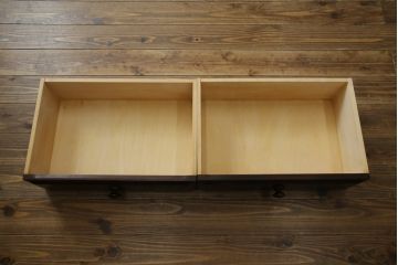 中古　北海道民芸家具　ブックケースリメイク　和洋どちらのお部屋にも馴染むオープンラック(オープンシェルフ、ブックシェルフ、本棚、書棚、収納棚、飾り棚、陳列棚、ディスプレイラック)(R-078157)