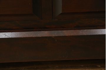 中古　北海道民芸家具　ブックケースリメイク　和洋どちらのお部屋にも馴染むオープンラック(オープンシェルフ、ブックシェルフ、本棚、書棚、収納棚、飾り棚、陳列棚、ディスプレイラック)(R-078157)