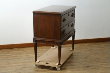 中古　美品　DREXEL HERITAGE(ドレクセルヘリテイジ)　Covington Park Collection(コヴィントンパークコレクション)　マホガニー材　クラシカルデザインのチェスト　(R-078158)