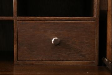 和製ビンテージ　高島屋取り扱い　神戸元町欧風家具　メープル不二屋製　高級感溢れるマホガニー材のライティングビューロー(簿記机、ワークデスク、在宅用、在宅ワーク用、ヴィンテージ)(R-078162)