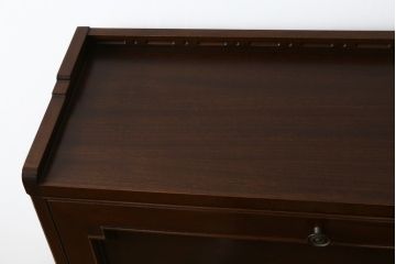 和製ビンテージ　高島屋取り扱い　神戸元町欧風家具　メープル不二屋製　高級感溢れるマホガニー材のライティングビューロー(簿記机、ワークデスク、在宅用、在宅ワーク用、ヴィンテージ)(R-078162)