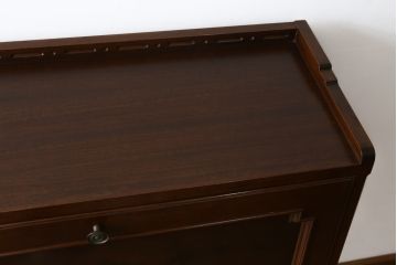 和製ビンテージ　高島屋取り扱い　神戸元町欧風家具　メープル不二屋製　高級感溢れるマホガニー材のライティングビューロー(簿記机、ワークデスク、在宅用、在宅ワーク用、ヴィンテージ)(R-078162)