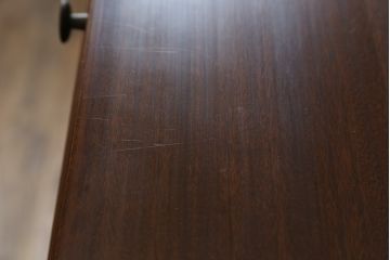 和製ビンテージ　高島屋取り扱い　神戸元町欧風家具　メープル不二屋製　高級感溢れるマホガニー材のライティングビューロー(簿記机、ワークデスク、在宅用、在宅ワーク用、ヴィンテージ)(R-078162)