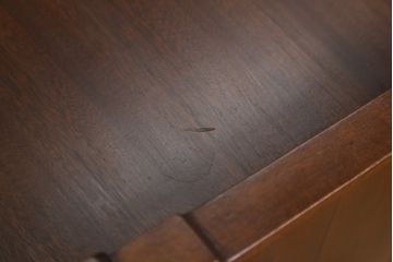 和製ビンテージ　高島屋取り扱い　神戸元町欧風家具　メープル不二屋製　高級感溢れるマホガニー材のライティングビューロー(簿記机、ワークデスク、在宅用、在宅ワーク用、ヴィンテージ)(R-078162)