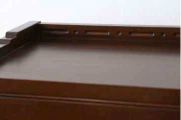 和製ビンテージ　高島屋取り扱い　神戸元町欧風家具　メープル不二屋製　高級感溢れるマホガニー材のライティングビューロー(簿記机、ワークデスク、在宅用、在宅ワーク用、ヴィンテージ)(R-078162)