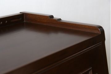 和製ビンテージ　高島屋取り扱い　神戸元町欧風家具　メープル不二屋製　高級感溢れるマホガニー材のライティングビューロー(簿記机、ワークデスク、在宅用、在宅ワーク用、ヴィンテージ)(R-078162)
