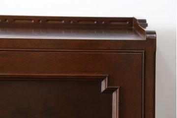 和製ビンテージ　高島屋取り扱い　神戸元町欧風家具　メープル不二屋製　高級感溢れるマホガニー材のライティングビューロー(簿記机、ワークデスク、在宅用、在宅ワーク用、ヴィンテージ)(R-078162)