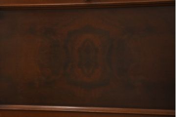 和製ビンテージ　高島屋取り扱い　神戸元町欧風家具　メープル不二屋製　高級感溢れるマホガニー材のライティングビューロー(簿記机、ワークデスク、在宅用、在宅ワーク用、ヴィンテージ)(R-078162)