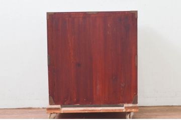 和製アンティーク　時代の流れを感じる佇まいが味わい深い庄内小箪笥(庄内箪笥、小物収納、収納箪笥、和タンス、サイドチェスト)(R-078163)