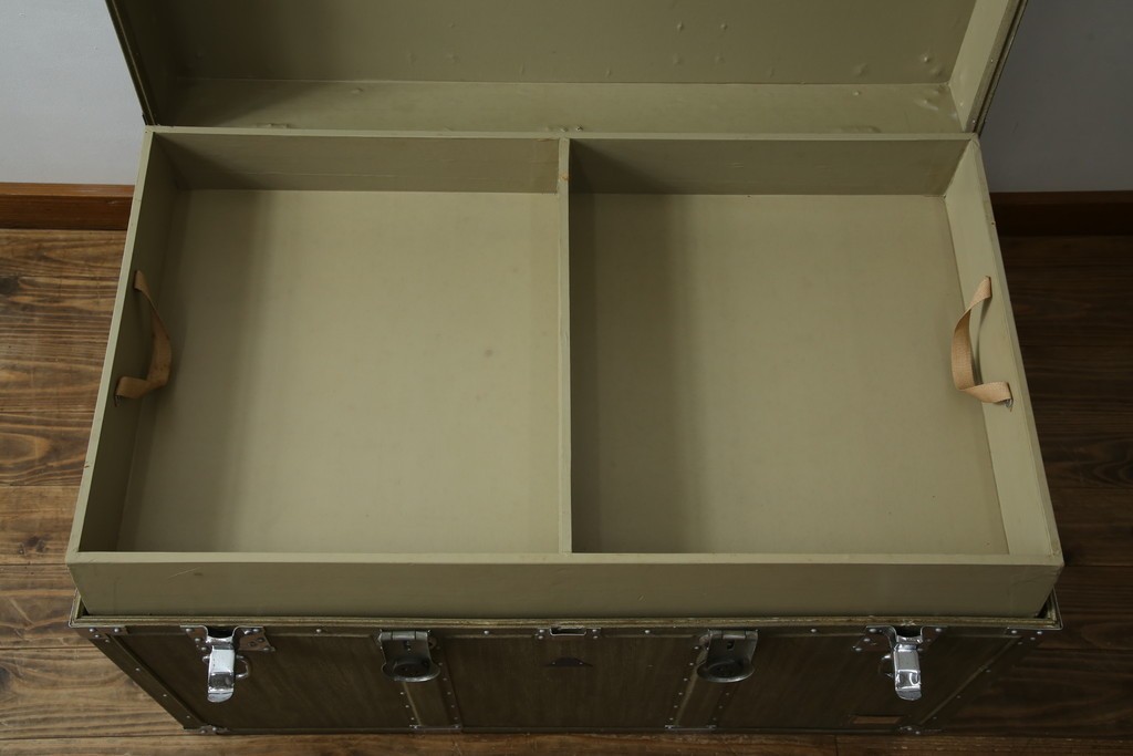 和製ヴィンテージ　KOWA INDUSTRY(コーワインダストリー)　無骨さの中に品を感じる船トランク　(R-078165)