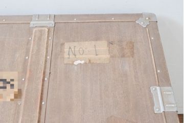 和製ビンテージ　KOWA INDUSTRY(コーワインダストリー)　お洒落な空間づくりにおすすめの船トランク(舟トランク、ローテーブル、センターテーブル、収納、ディスプレイ、店舗什器、ヴィンテージ)(R-078165)