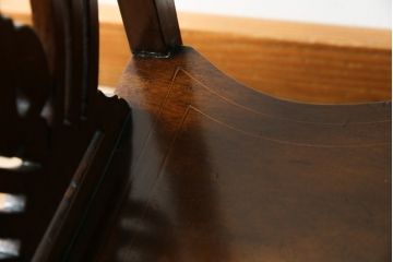 イギリスアンティーク　マホガニー材　透かし彫りのデザインがお洒落なサイドテーブル(コンソールテーブル、花台、飾り台、英国)(R-078168)