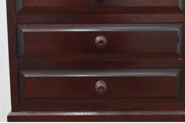中古　北海道民芸家具　上質な作りが魅力のライティングビューロー(簿記机、ワークデスク、引き出し、在宅用、在宅ワーク用)(定価約34万円)(R-078171)