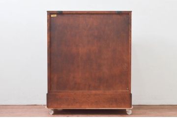 中古　北海道民芸家具　上質な作りが魅力のライティングビューロー(簿記机、ワークデスク、引き出し、在宅用、在宅ワーク用)(定価約34万円)(R-078171)