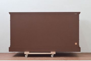 中古　美品　DREXEL HERITAGE(ドレクセルヘリテイジ)　FRANCESCA(フランチェスカ)シリーズ　上品なモールディングの装飾が高級感を高めるサイドボード(クレデンザ、クリデンザ、収納棚、戸棚、サイドキャビネット)(R-078172)