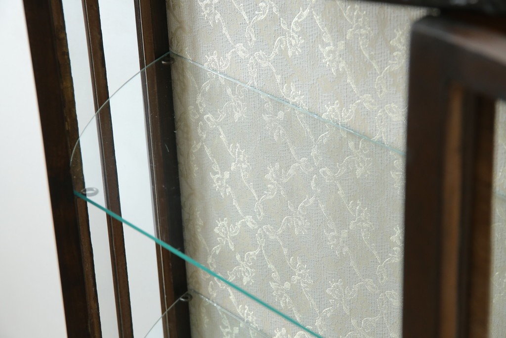 イギリスアンティーク　マホガニー材　品のある佇まいが魅力的な猫脚キャビネット　(R-078173)