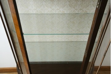 イギリスアンティーク　マホガニー材　品のある佇まいが魅力的な猫脚キャビネット　(R-078173)