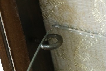 イギリスアンティーク　マホガニー材　品のある佇まいが魅力的な猫脚キャビネット　(R-078173)