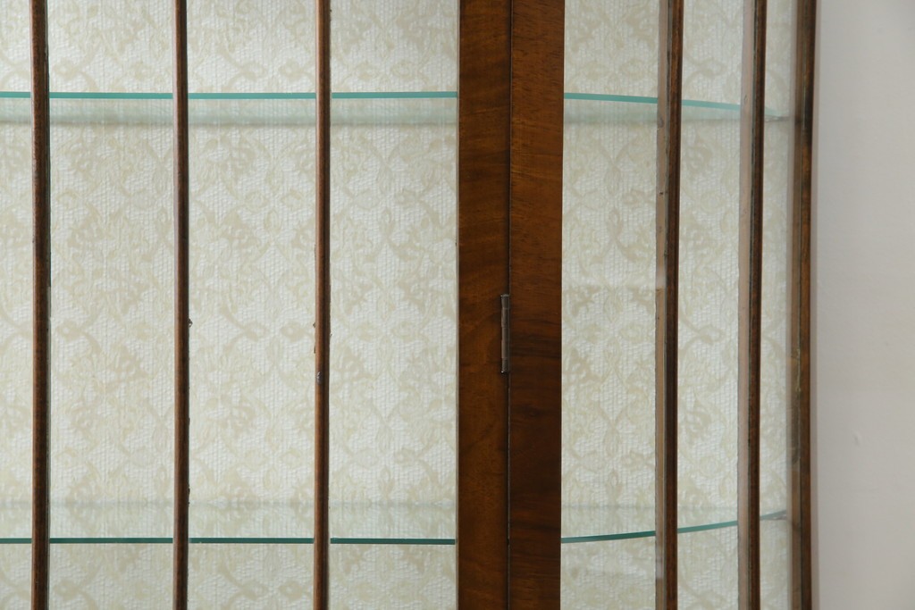 イギリスアンティーク　マホガニー材　品のある佇まいが魅力的な猫脚キャビネット　(R-078173)