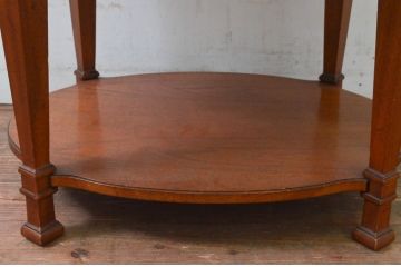中古　美品　DREXEL HERITAGE(ドレクセルヘリテイジ)　FRANCESCA(フランチェスカ)シリーズ　格納式天板付き!クラシカルなランプテーブル(コーヒーテーブル、サイドテーブル、ナイトテーブル、花台、飾り台)(定価約30万円)(R-078174)
