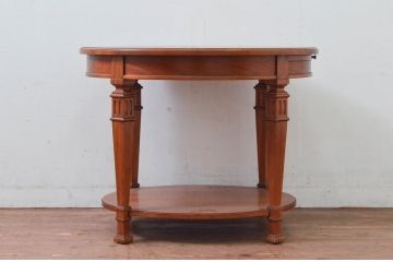中古　美品　DREXEL HERITAGE(ドレクセルヘリテイジ)　FRANCESCA(フランチェスカ)シリーズ　格納式天板付き!クラシカルなランプテーブル(コーヒーテーブル、サイドテーブル、ナイトテーブル、花台、飾り台)(定価約30万円)(R-078175)