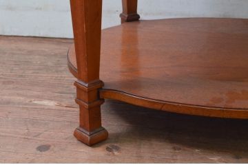 中古　美品　DREXEL HERITAGE(ドレクセルヘリテイジ)　FRANCESCA(フランチェスカ)シリーズ　格納式天板付き!クラシカルなランプテーブル(コーヒーテーブル、サイドテーブル、ナイトテーブル、花台、飾り台)(定価約30万円)(R-078175)