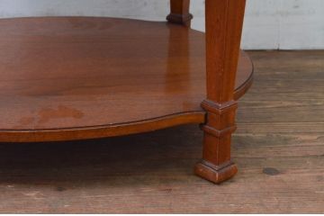 中古　美品　DREXEL HERITAGE(ドレクセルヘリテイジ)　FRANCESCA(フランチェスカ)シリーズ　格納式天板付き!クラシカルなランプテーブル(コーヒーテーブル、サイドテーブル、ナイトテーブル、花台、飾り台)(定価約30万円)(R-078175)