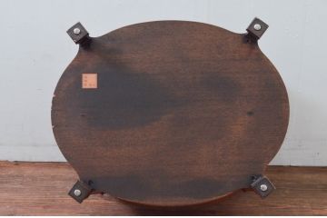 中古　美品　DREXEL HERITAGE(ドレクセルヘリテイジ)　FRANCESCA(フランチェスカ)シリーズ　格納式天板付き!クラシカルなランプテーブル(コーヒーテーブル、サイドテーブル、ナイトテーブル、花台、飾り台)(定価約30万円)(R-078175)