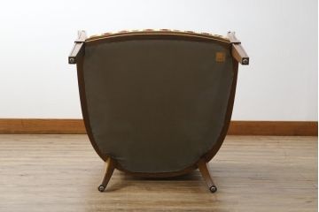 中古　DREXEL HERITAGE(ドレクセルヘリテイジ)　洗練された曲線が美しいラウンジソファ(ラウンジチェア、アームチェア、1人掛けソファ、一人掛け、1P)(R-078177)