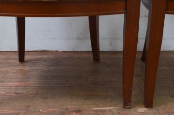 中古　DREXEL HERITAGE(ドレクセルヘリテイジ)　FRANCESCA(フランチェスカ)シリーズ　ラタンの背もたれが涼しげなアームチェア2脚セット(ダイニングチェア、サイドチェア、椅子、イス、バラ売り可能)(R-078179)