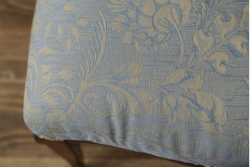 イギリスアンティーク　マホガニー材　美しい彫刻入りの上品なパーケットリーダイニングチェア(ダイニングチェア、椅子、イス、英国)(R-078185)