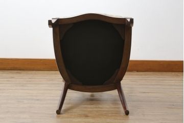 イギリスアンティーク　マホガニー材　美しい彫刻入りの上品なパーケットリーダイニングチェア(ダイニングチェア、椅子、イス、英国)(R-078185)