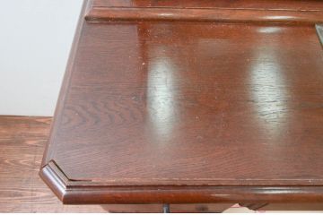 中古　美品　カリモク家具(karimoku)　domani(ドマーニ)　QUEENS　LIFE(クイーンズライフ)　クラシカルな佇まいが目を惹くドレッサー(鏡台、化粧台、ミラー、引き出し)(R-078186)