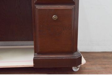 中古　美品　カリモク家具(karimoku)　domani(ドマーニ)　QUEENS　LIFE(クイーンズライフ)　クラシカルな佇まいが目を惹くドレッサー(鏡台、化粧台、ミラー、引き出し)(R-078186)