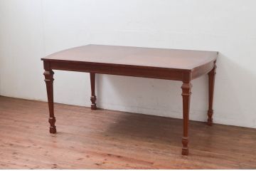 中古　美品　DREXEL HERITAGE(ドレクセルヘリテイジ)　FRANCESCA(フランチェスカ)シリーズ　優美な佇まいのダイニングテーブル(エクステンションテーブル、拡張式テーブル、4人掛け、6人掛け、食卓)(R-078191)