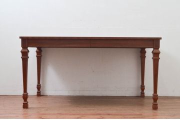中古　美品　DREXEL HERITAGE(ドレクセルヘリテイジ)　FRANCESCA(フランチェスカ)シリーズ　優美な佇まいのダイニングテーブル(エクステンションテーブル、拡張式テーブル、4人掛け、6人掛け、食卓)(R-078191)