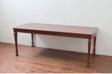 中古　美品　DREXEL HERITAGE(ドレクセルヘリテイジ)　FRANCESCA(フランチェスカ)シリーズ　優美な佇まいのダイニングテーブル(エクステンションテーブル、拡張式テーブル、4人掛け、6人掛け、食卓)(R-078191)