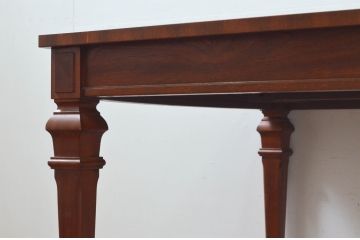 中古　美品　DREXEL HERITAGE(ドレクセルヘリテイジ)　FRANCESCA(フランチェスカ)シリーズ　優美な佇まいのダイニングテーブル(エクステンションテーブル、拡張式テーブル、4人掛け、6人掛け、食卓)(R-078191)