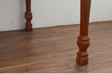 中古　美品　DREXEL HERITAGE(ドレクセルヘリテイジ)　FRANCESCA(フランチェスカ)シリーズ　優美な佇まいのダイニングテーブル(エクステンションテーブル、拡張式テーブル、4人掛け、6人掛け、食卓)(R-078191)