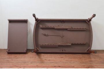 中古　美品　DREXEL HERITAGE(ドレクセルヘリテイジ)　FRANCESCA(フランチェスカ)シリーズ　優美な佇まいのダイニングテーブル(エクステンションテーブル、拡張式テーブル、4人掛け、6人掛け、食卓)(R-078191)