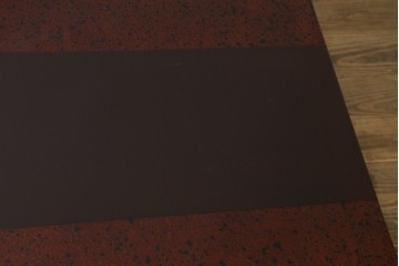 新古　未使用展示品　津軽塗り　艶やかな斑模様が美しい座卓　定価約50万円　(R-078192)