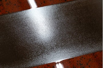 新古　未使用展示品　津軽塗り　艶やかな斑模様が美しい座卓　定価約50万円　(R-078192)